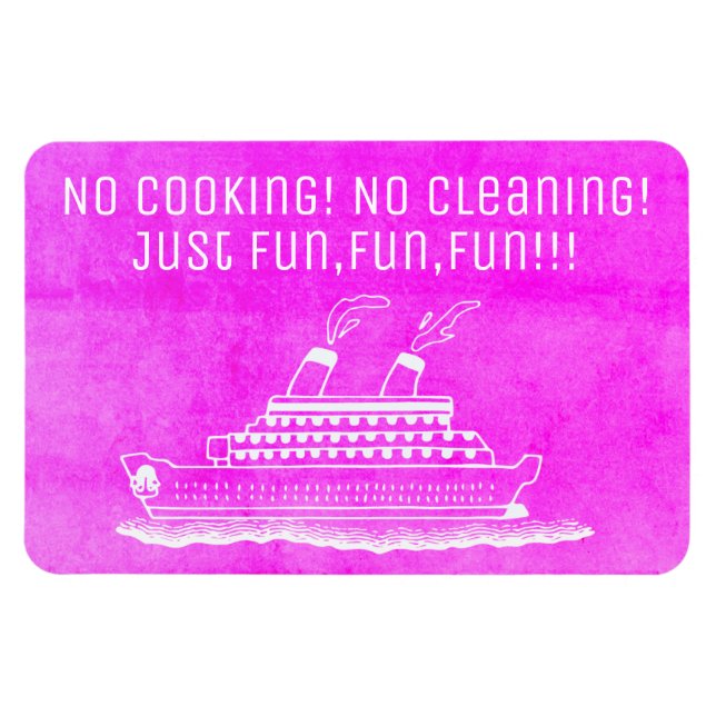 Magnet Flexible Cabine de bateau de croisière rose Stateroom Porte (Horizontal)