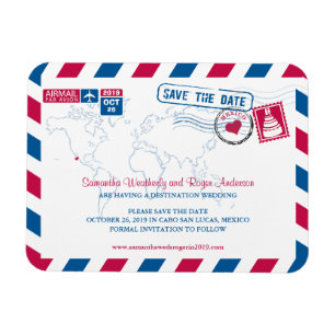 Magnet Flexible Cabo San Lucas Mexico Airmail Enregistrer la dat