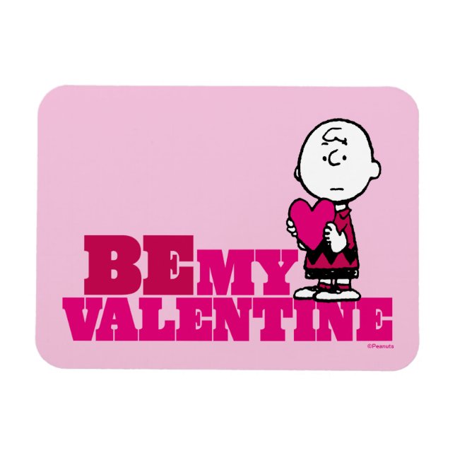 Magnet Flexible cacahuètes | Charlie Brown Soyez ma Saint Valentin (Horizontal)