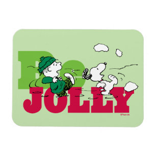 Magnet Flexible cacahuètes   Linus & Snoopy Be Jolly