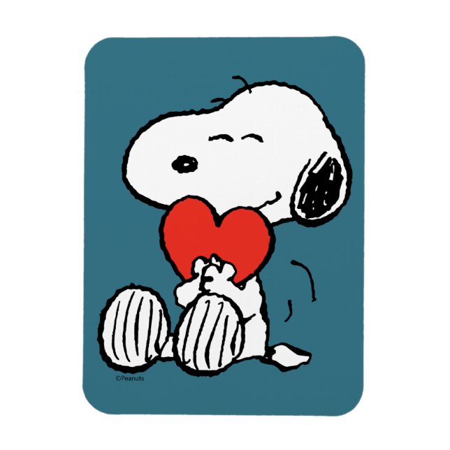 Magnet Flexible cacahuètes | Saint Valentin | Snoopy Heart Hug (Vertical)