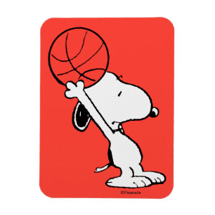 Magnet Flexible cacahuètes   Snoopy Basketball Hoop Shot
