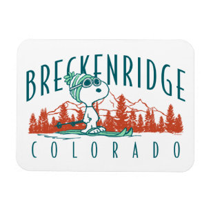 Magnet Flexible cacahuètes   Snoopy Breckenridge Colorado