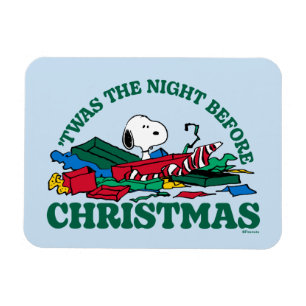 Magnet Flexible cacahuètes   Snoopy 'C'était la nuit avant Noël