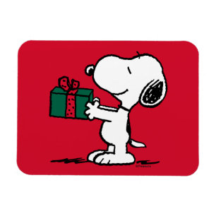 Magnet Flexible cacahuètes Snoopy Christmas Gift Giver