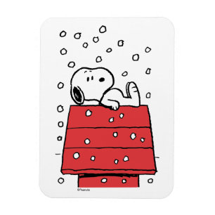 Magnet Flexible cacahuètes Snoopy Doghouse Snowflakes