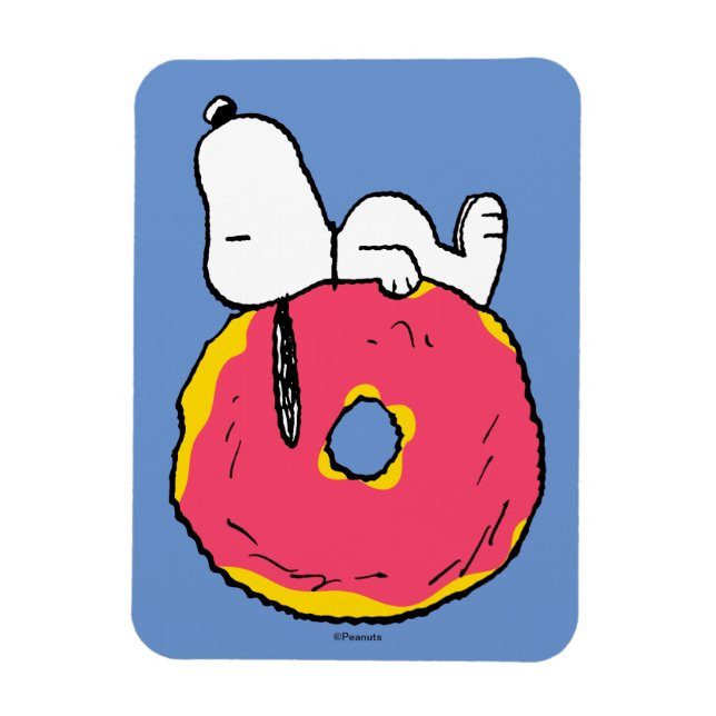 Magnet Flexible cacahuètes | Snoopy Donut rose (Vertical)
