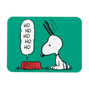 Magnet Flexible cacahuètes   Snoopy Ho Ho Ho Plat alimentaire