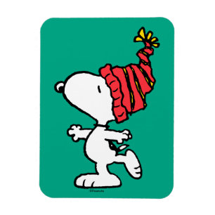 Magnet Flexible cacahuètes   Snoopy Winter Beanie Casquette