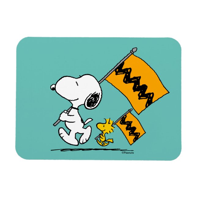 Magnet Flexible cacahuètes | Snoopy & Woodstock (Horizontal)
