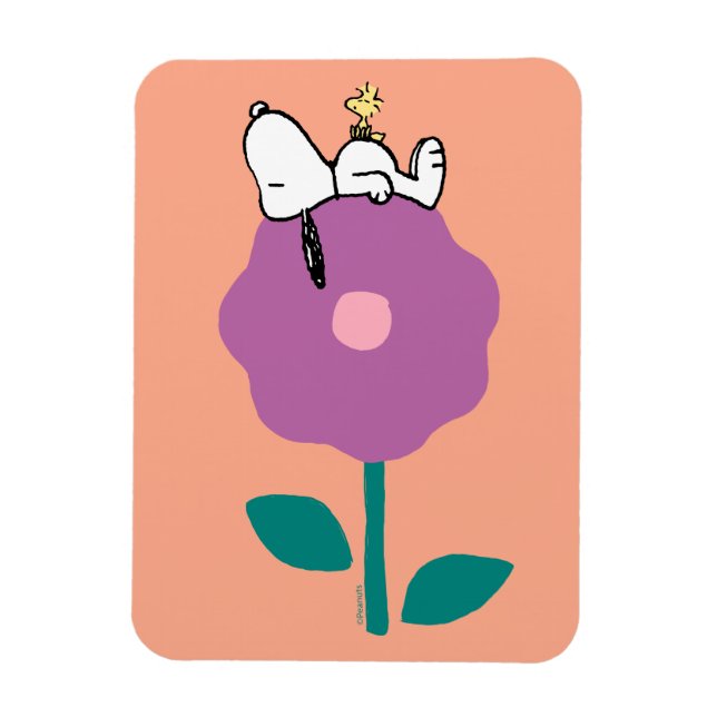 Magnet Flexible cacahuètes | Snoopy & Woodstock Flower Whististle (Vertical)