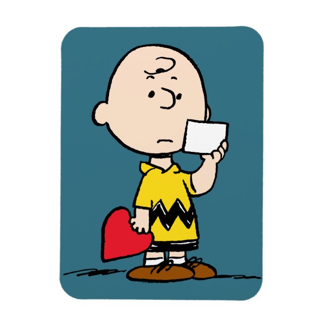 Magnet Flexible cacahuètes | Valentine's Day Charlie Brown Valenti (Vertical)