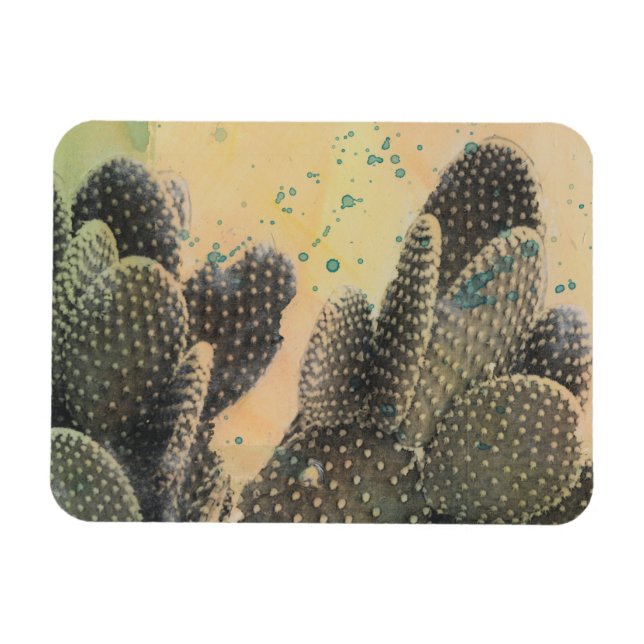 Magnet Flexible Cactus du désert | Plat vert (Horizontal)