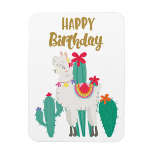Magnet Flexible Cactus Joyeux anniversaire