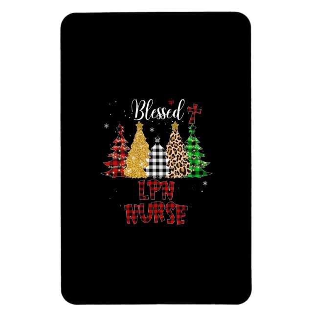 Magnet Flexible Cadeau infirmière | Infirmière du LPN bienheureuse (Vertical)