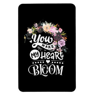 Magnet Flexible Cadeaux de Mariage Vous Faites Mon Cœur Fleurir