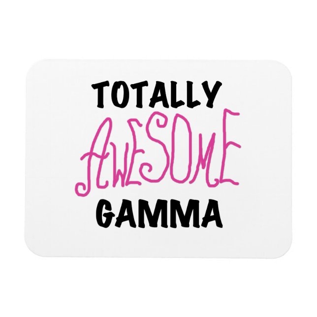 Magnet Flexible Cadeaux Gamma Rose Totalement géniaux (Horizontal)