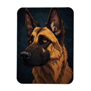 Magnet Flexible 🐕 Cadeaux pour propriétaires de Shepherd allemand