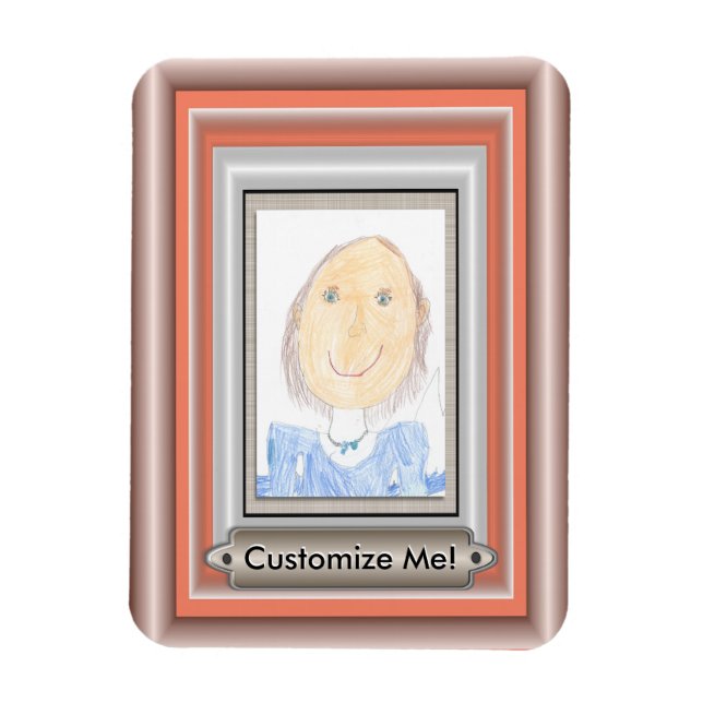 Magnet Flexible Cadre créatif et Mat pour votre chef-d'oeuvre (Vertical)