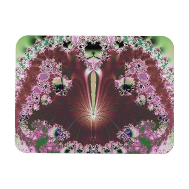 Magnet Flexible Cadre en aimant Abstrait rose (Horizontal)