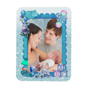 Magnet Flexible Cadre photo bleu turquoise