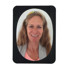 Magnet Flexible Cadre photo noir ovale