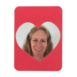 Magnet Flexible Cadre photo Red Heart