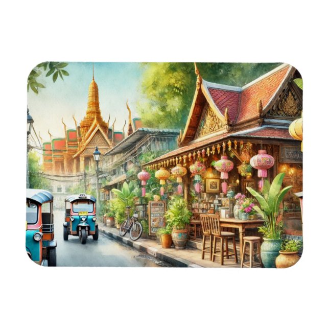 Magnet Flexible Café à Bangkok Thailande Grand Palais (Horizontal)