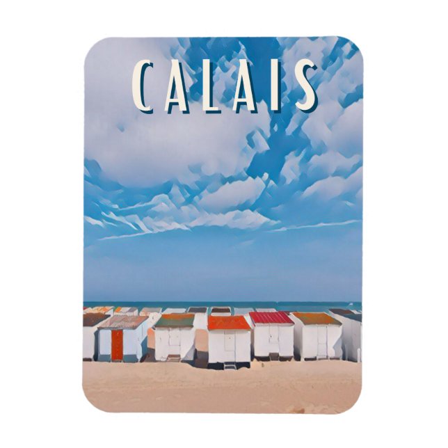 Magnet Flexible Calais Photo Vintage (Vertical)
