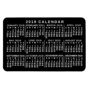 Magnet Flexible Calendrier 2019 (Voir la description pour la nouve