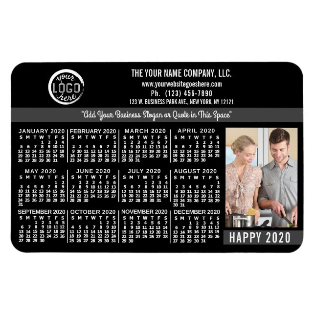 Magnet Flexible Calendrier 2020 (Voir la description pour la nouve (Horizontal)