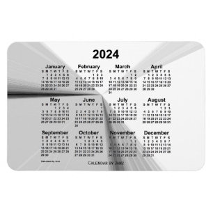 Magnet Flexible Calendrier 2024 Vanishing Smoke par Janz 4x6