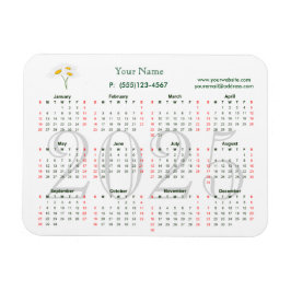 Magnet Flexible Calendrier 2025 pour l'aimant de l'entreprise