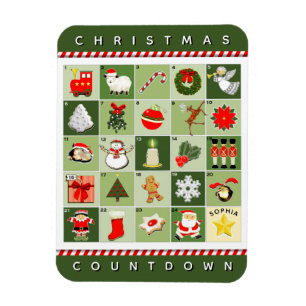 Magnet Flexible Calendrier de l'Avent de Noël
