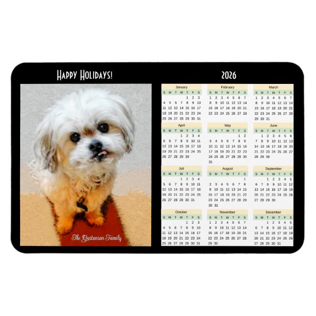 Magnet Flexible Calendrier flexible Malshi 2026 (Horizontal)