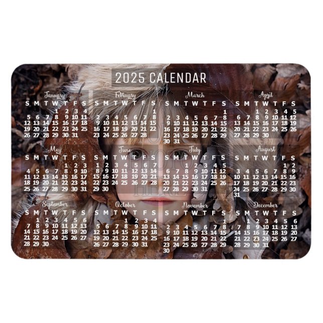 Magnet Flexible Calendrier mensuel 2023 Année Blanc | Ajouter une  (Horizontal)