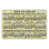 Calendrier mensuel 2025 Antique Carte Grande impre