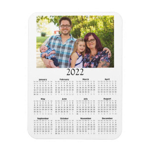 Magnet Flexible Calendrier photo personnalisé 2022 Mini aimant