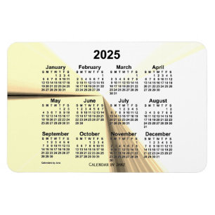 Magnet Flexible Calendrier Sepia Vanishing Point 2025 par Janz 4x6