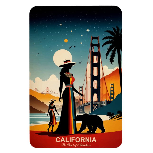 Magnet Flexible Californie : Le pays des aventures flexibles (Vertical)