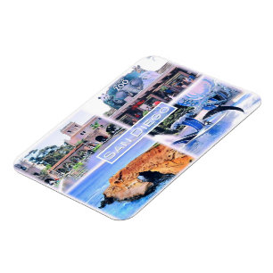 Magnet Flexible Californie - San Diego - Mosaic - USA -