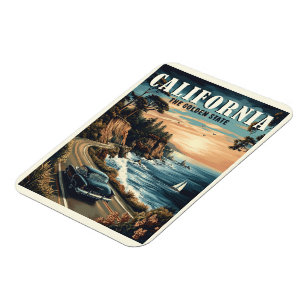 Magnet Flexible Californie Vintage