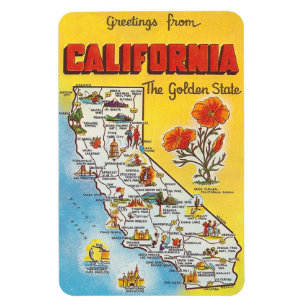 Magnet Flexible Californie vintage