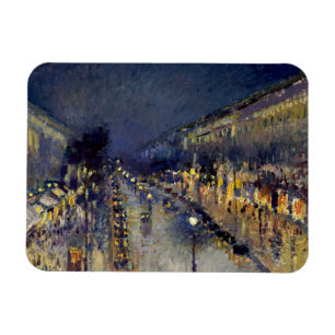 Magnet Flexible Camille Pissarro - Boulevard Montmartre la nuit