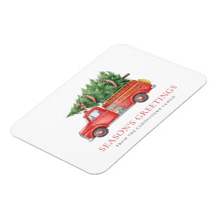 Magnet Flexible Camion de pompiers de Noël moderne personnalisé 