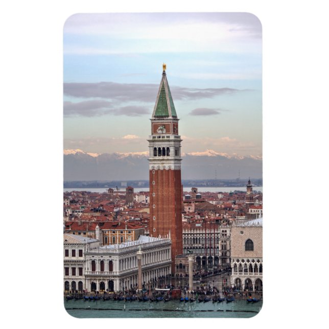 Magnet Flexible Campanile de San Marco, Venise Italie (Vertical)