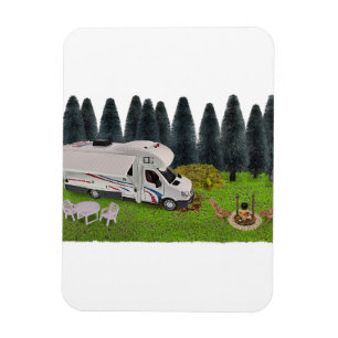 Magnet Flexible Camping RV dans le Camping Forêt
