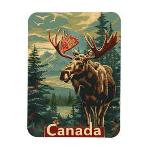 Magnet Flexible Canada Moose Vintage