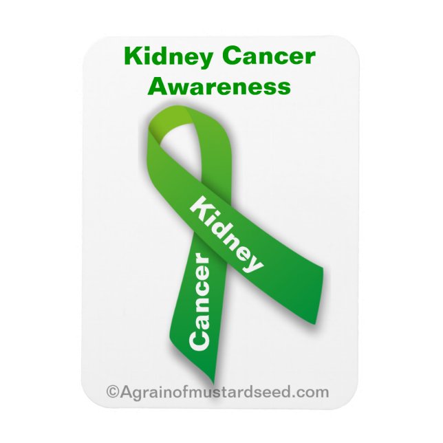 Magnet Flexible Cancer du rein Ribbon vert (Vertical)