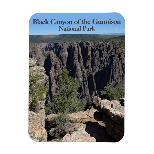 Magnet Flexible Canyon noir de la Gunnison (Vertical)